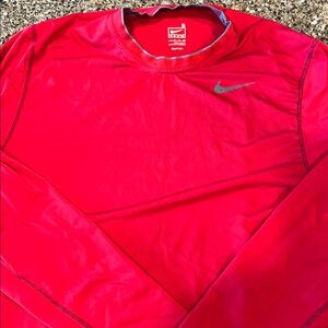 Nike Red Long Sleeve Shirt